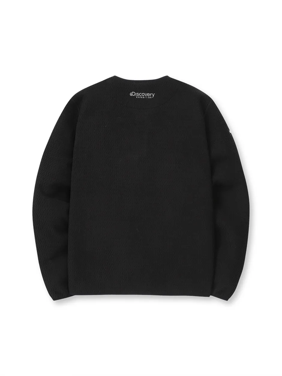 [WMS] Jacqard Fleece Jacket Black