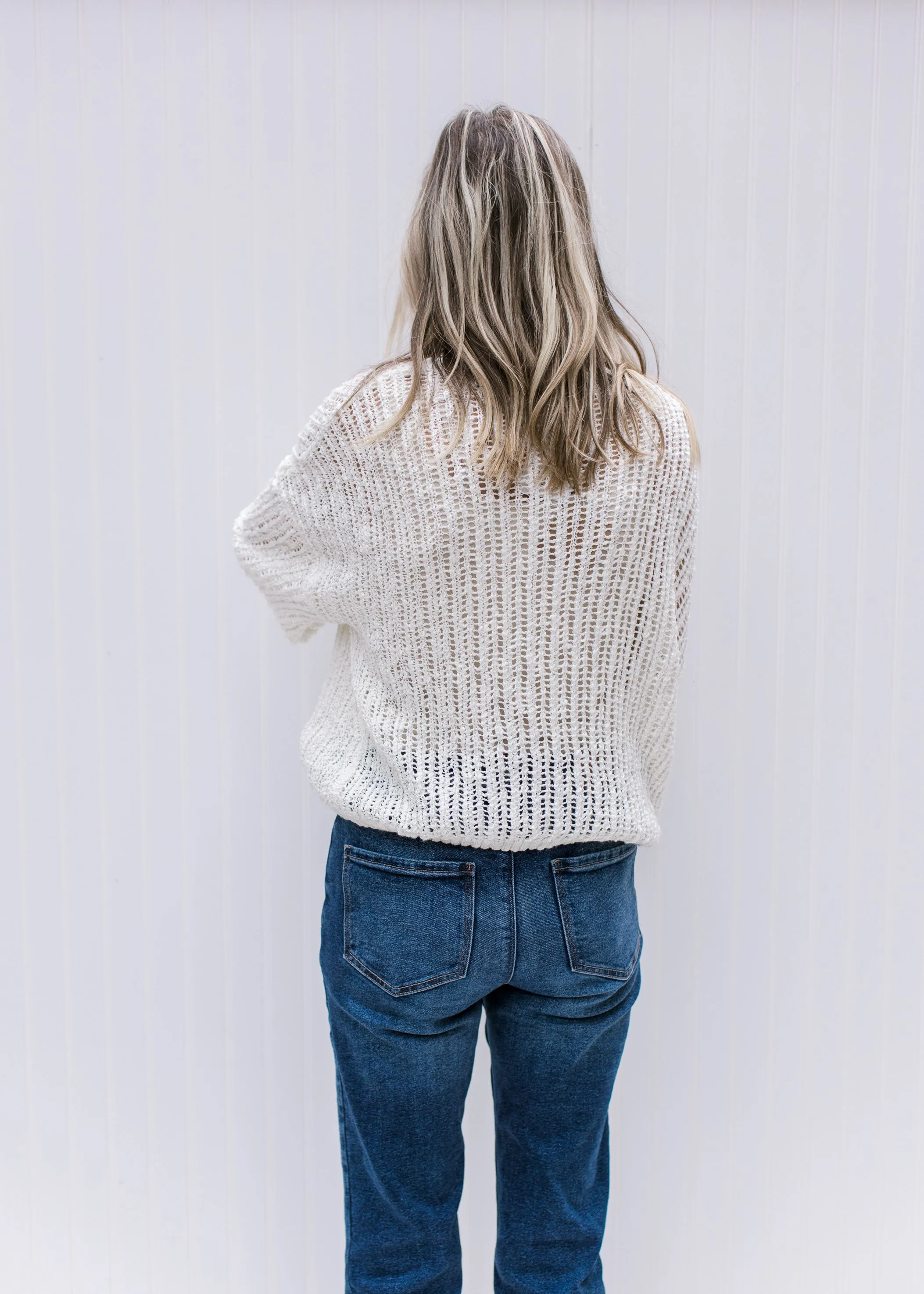 X Buff Open Knit Sweater