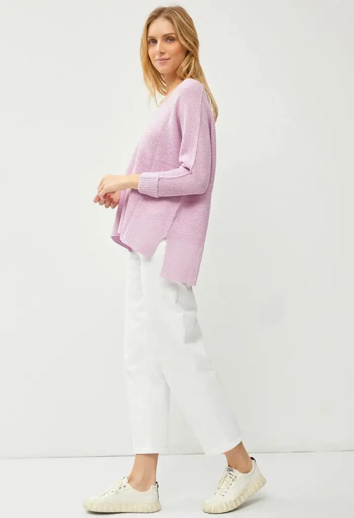 Yacht Club Sweater-Lilac