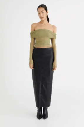 Yasmin Off Shoulder Top Pistachio