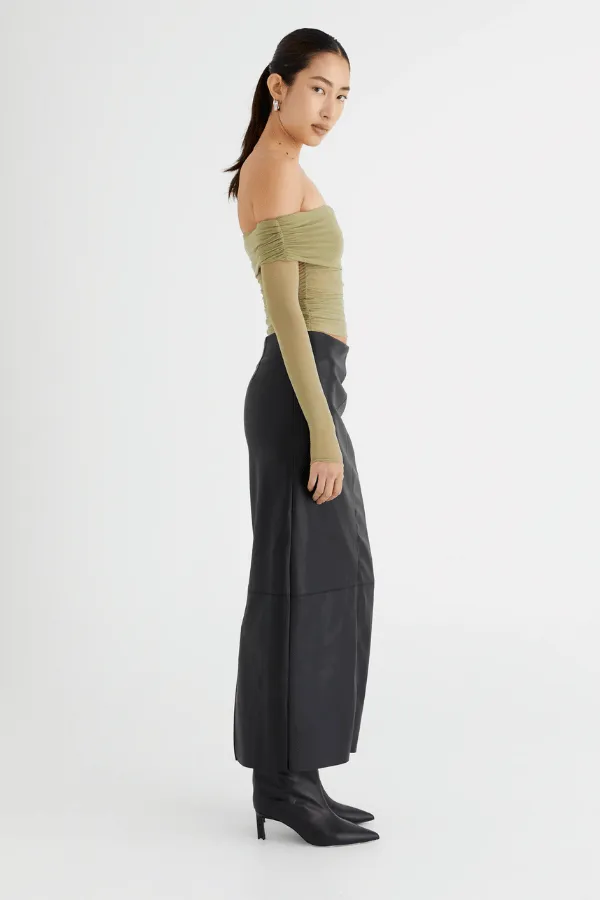 Yasmin Off Shoulder Top Pistachio