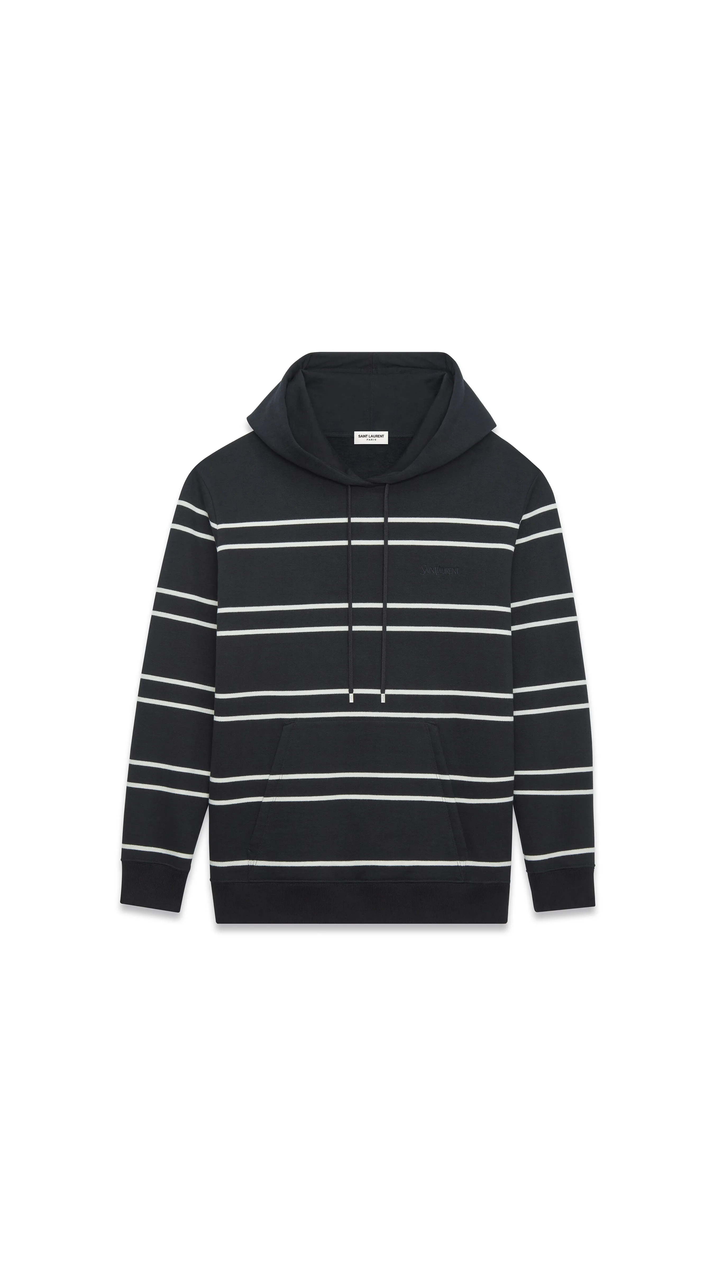 YSL Striped Hoodie - Noir/Naturel