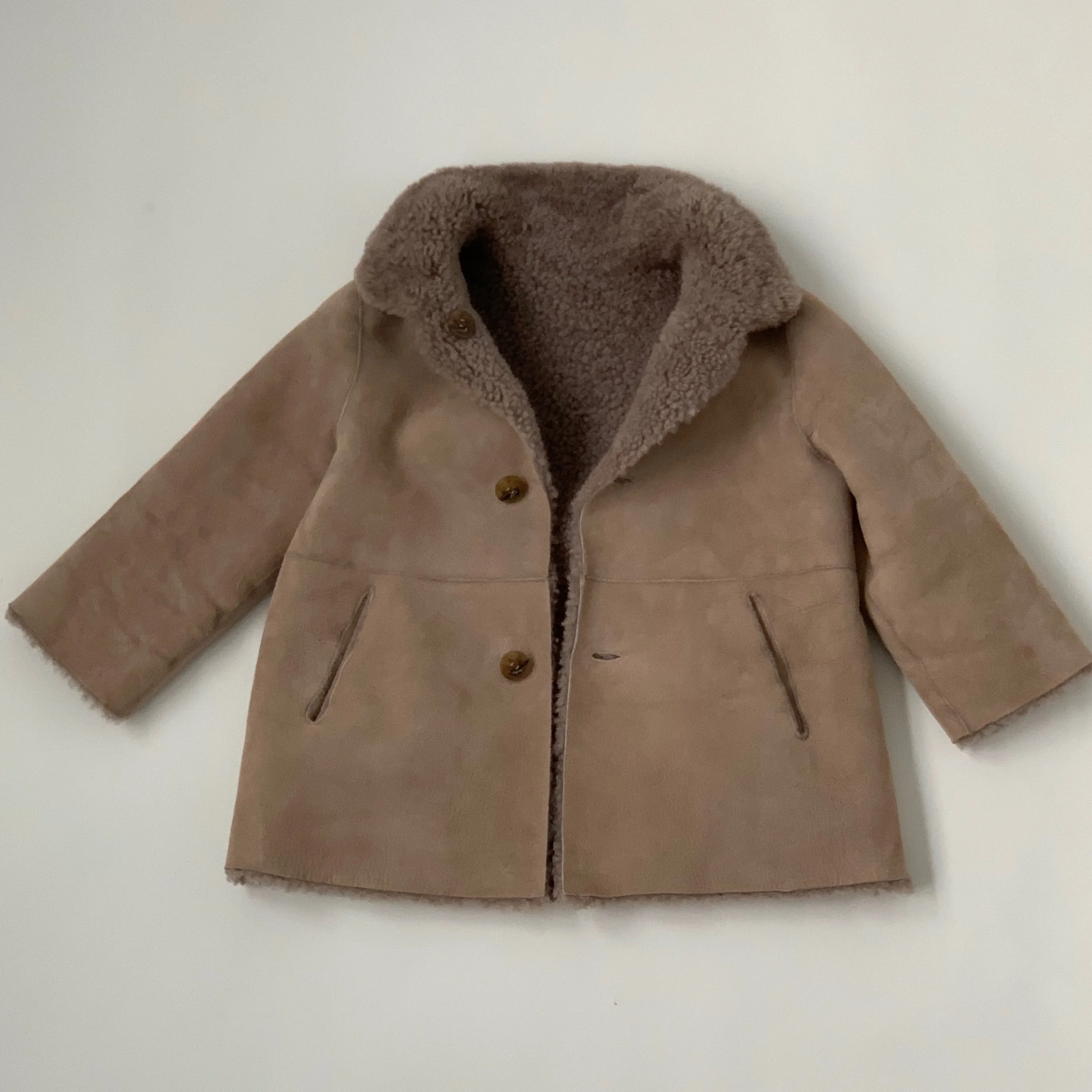 Zara 100% Sheepskin Reversible Coat: 2-3 Years